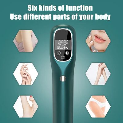Freezing Point Hair Removal Device ,Permanent At-Home IPL Hair Removal Device Painless with Sapphire Ice-Touch Technolog
