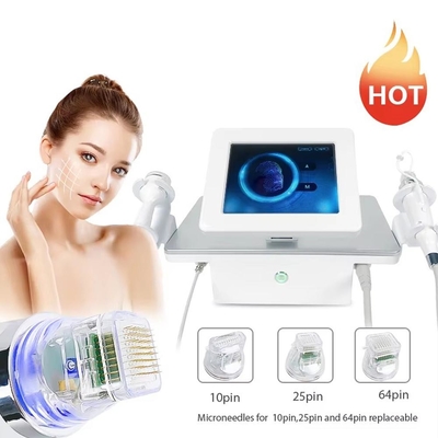 2025 La más popular máquina de levantamiento de cara 2 en 1 Nuevo dispositivo de belleza de micro-aguja de oro levantamiento anti-envejecimiento salones de belleza.